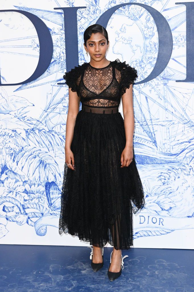 Dior black sale lace dress