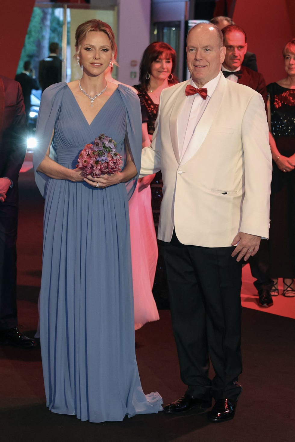 Charlene di Monaco Photo Abito Azzurro