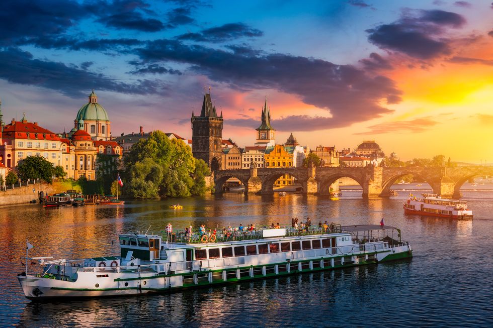 charles bridge in prague in czechia prague, czech republic charles bridge karluv most and old town tower vltava river and charles bridge concept of world travel, sightseeing and tourism
