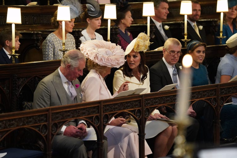 Camilla Parker Bowles Hat and Dress at the Royal Wedding - See Camilla ...