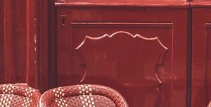 Chair, Furniture, Red, Table, Room, Wood, Classic, Wicker, Interior design, Outdoor furniture, 