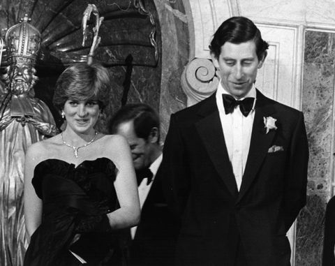 10th march 1981 charles, prince of wales and diana, princess of wales 1961   1997, arriving at a banquet held in goldsmith's hall, london photo by keystonehulton archivegetty images