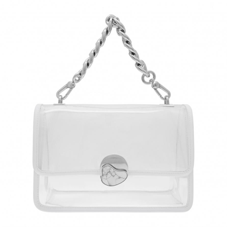 Bag, Handbag, White, Fashion accessory, Shoulder bag, Material property, Silver, Rectangle, Luggage and bags, Leather, 