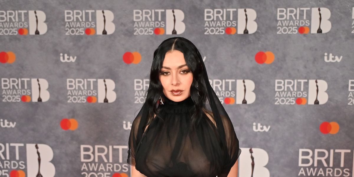 Charli XCX Wears Black Naked Dress to 2025 BRIT Awards