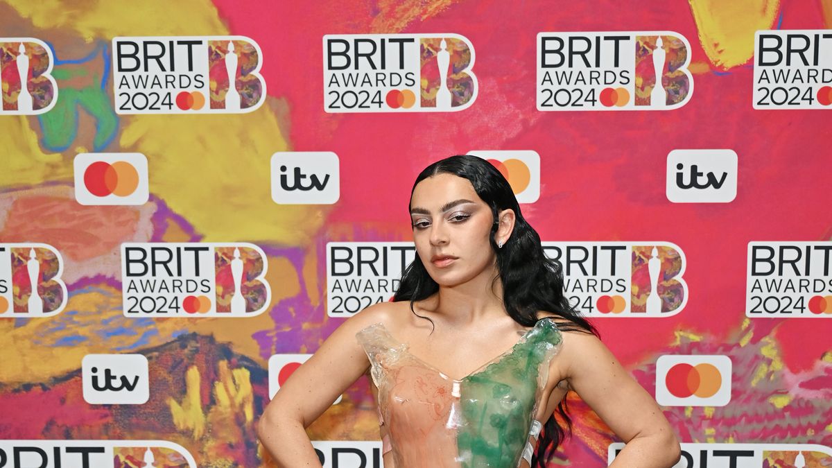Charli XCX wears a work of art on the 2024 Brit Awards red carpet