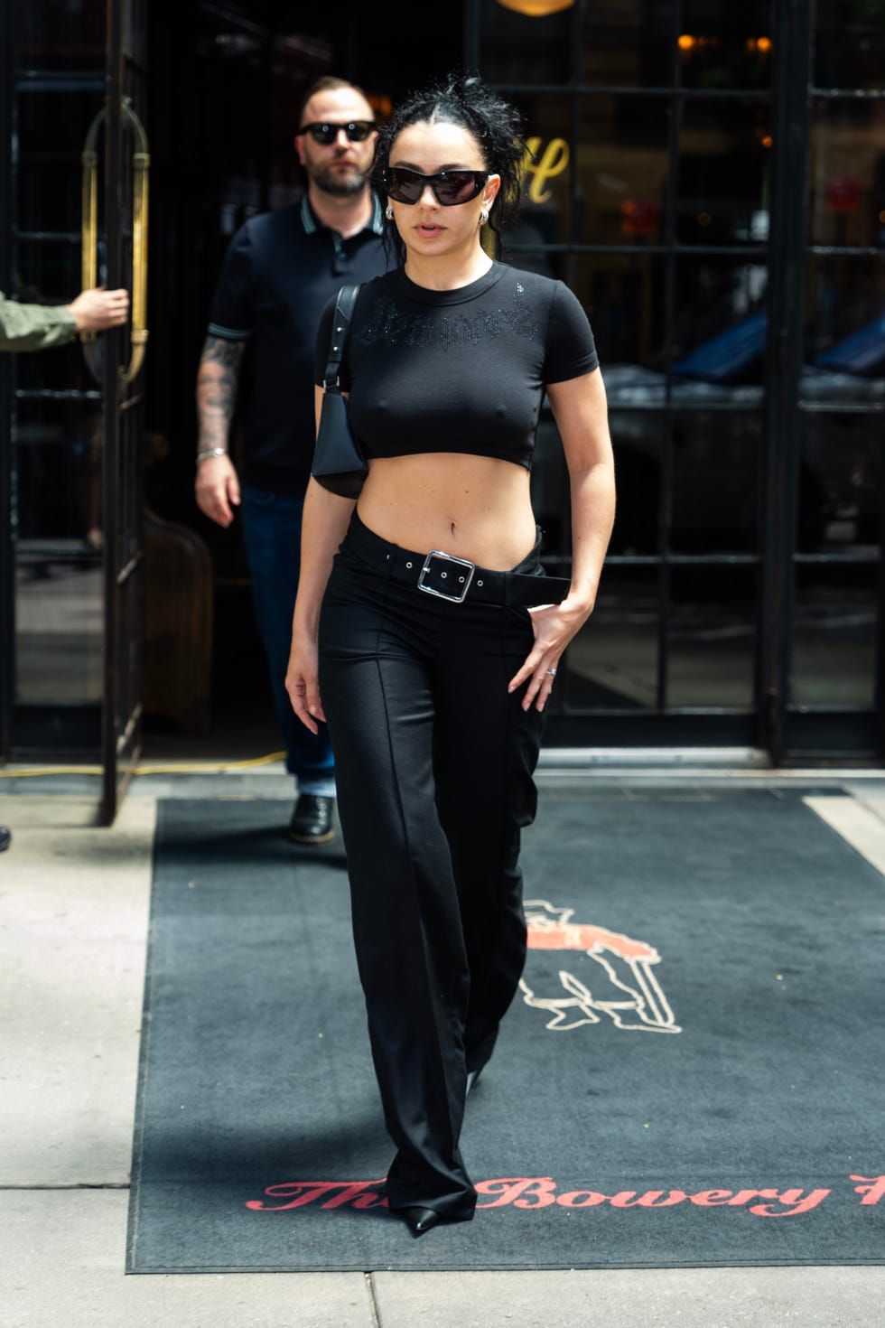 Charli XCX Pairs the Ultimate Cropped Tee With Some Y2K Pants