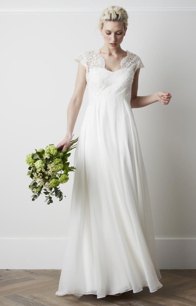 Clothing, Dress, Sleeve, Shoulder, Textile, Standing, Joint, White, Bridal clothing, Wedding dress, 