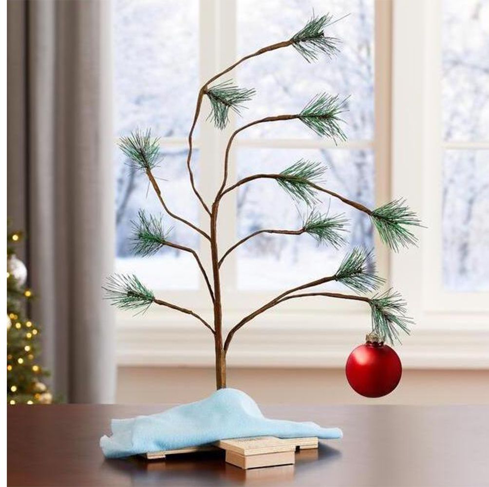 This 2-Foot Charlie Brown Tree Plays the Peanuts' 'Christmastime Is Here'  Song