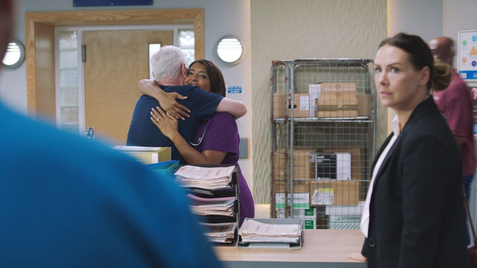 charlie fairhead, zoe hanna, stevie, casualty