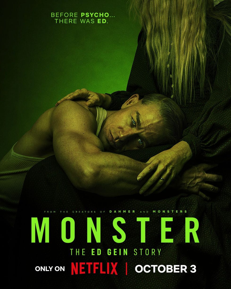 promotion for the series monster the ed gein story on netflix