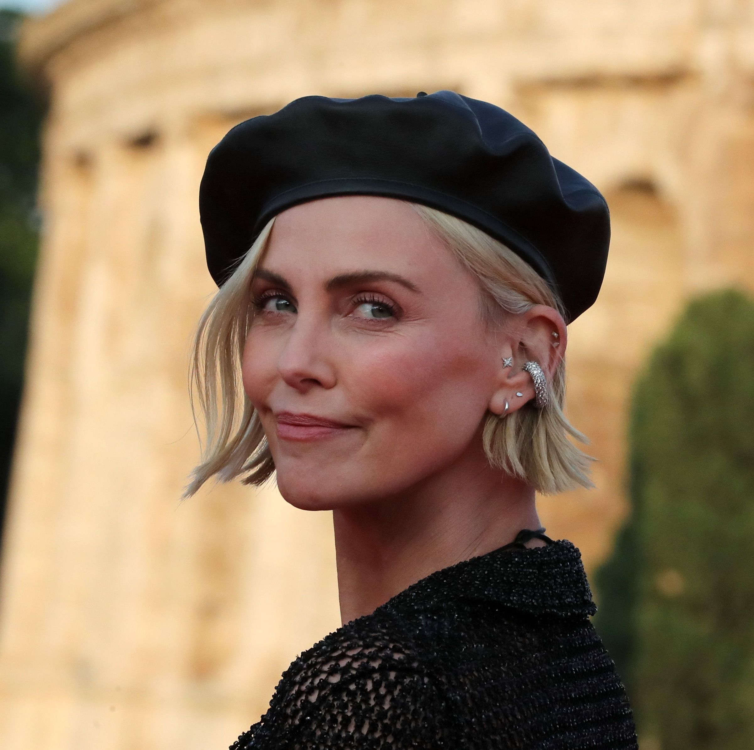 Charlize Theron Wore a Naked Dress in Rome and I Have No Words