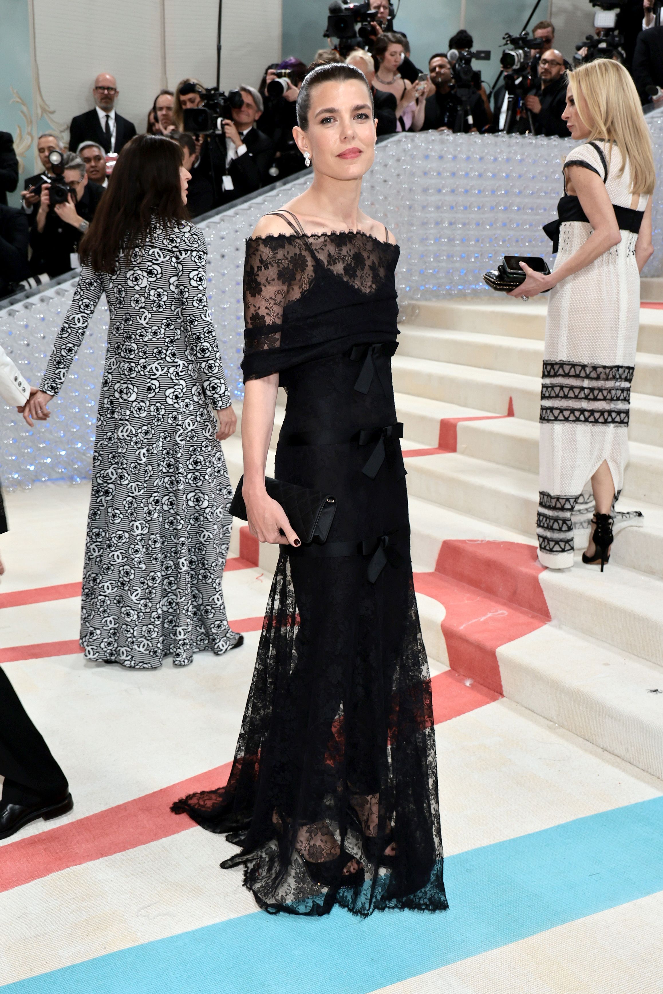 Charlotte Casiraghi Looked Chic in Black Lace at the 2023 Met Gala - See  Photos