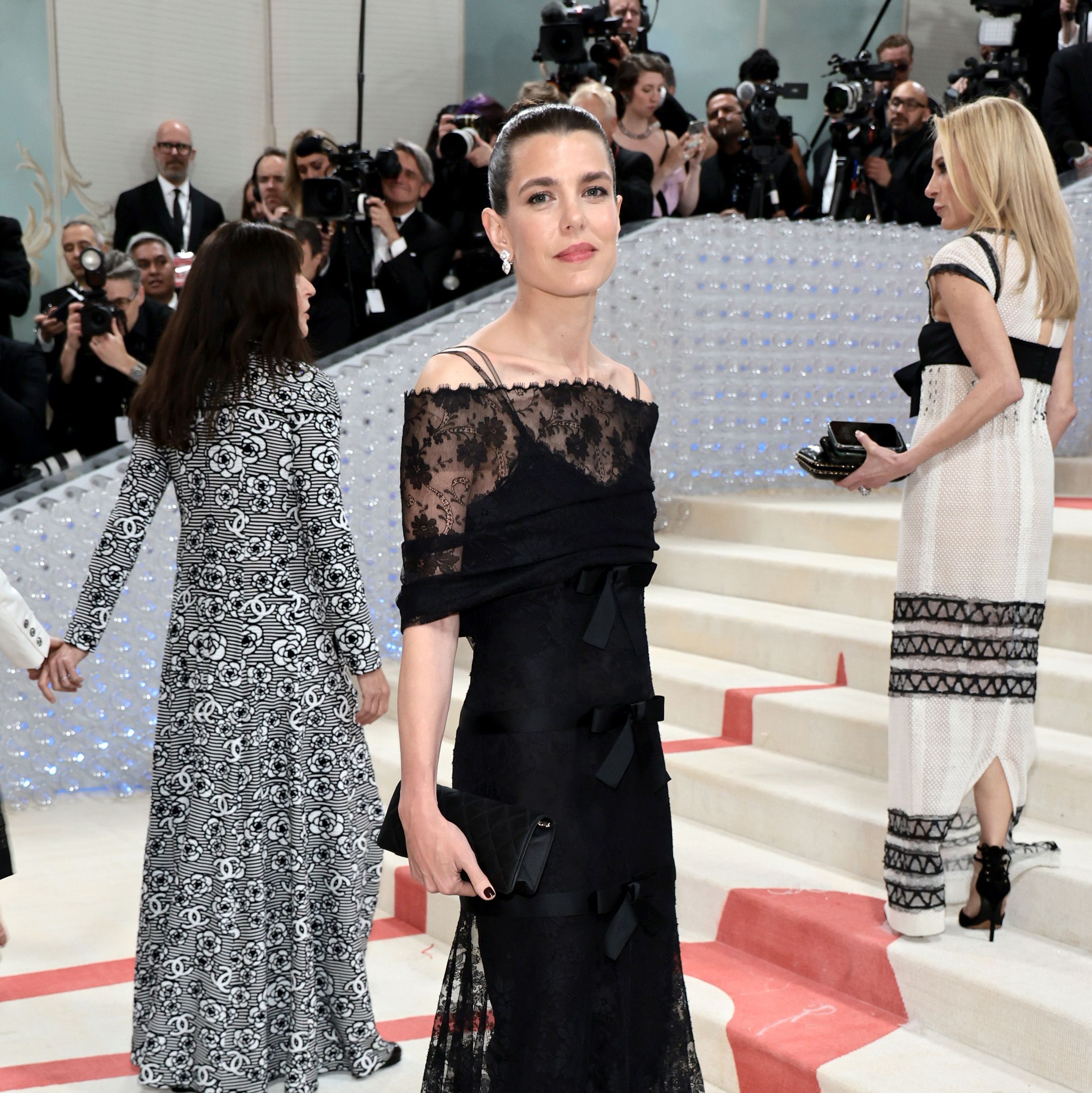 Grace Kelly's Royal Granddaughter Quietly Walked the 2023 Met Gala Red Carpet in Black Lace