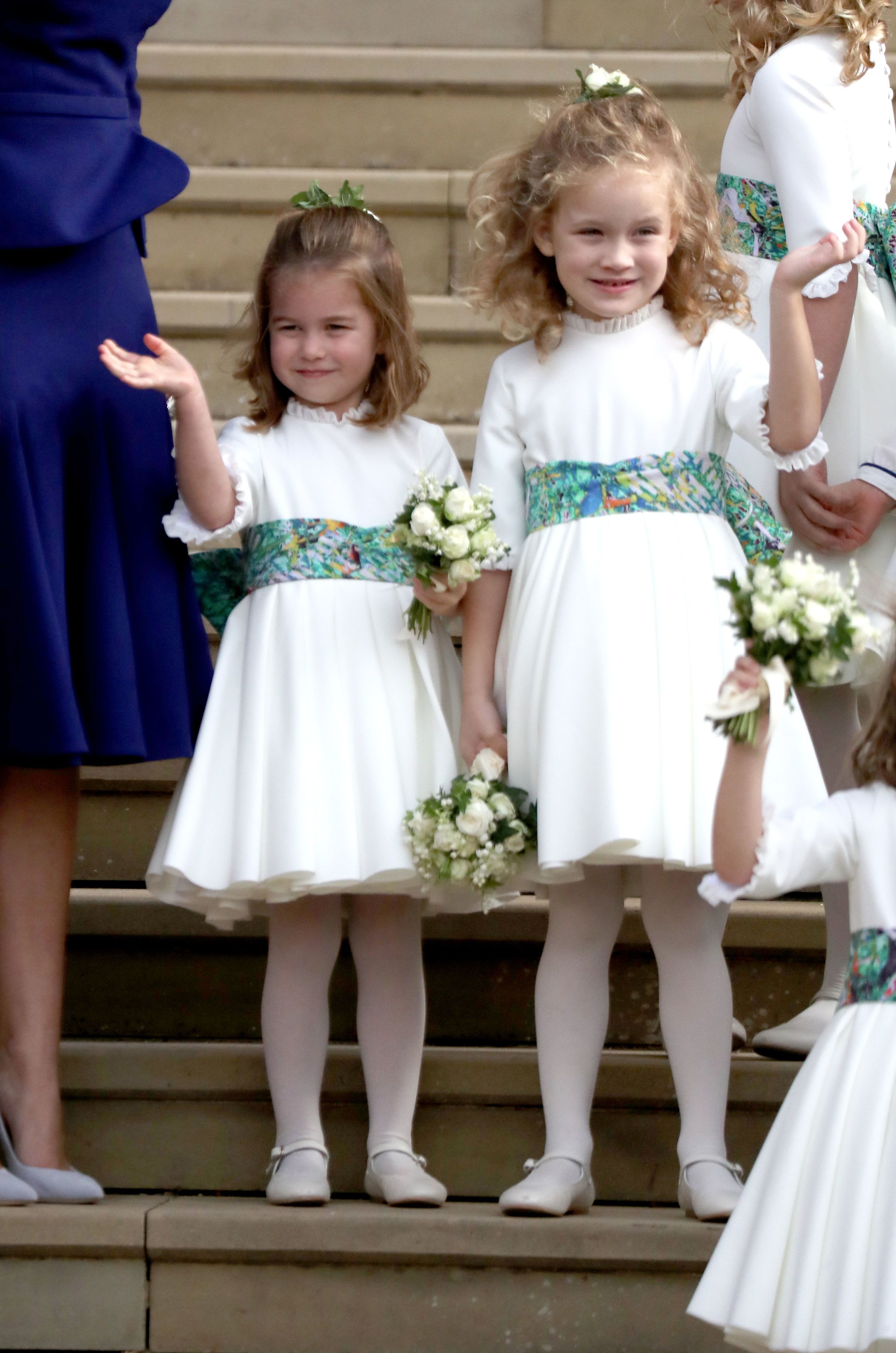 Princess Charlotte Gave Cutest Royal Wave at Princess Eugenie s