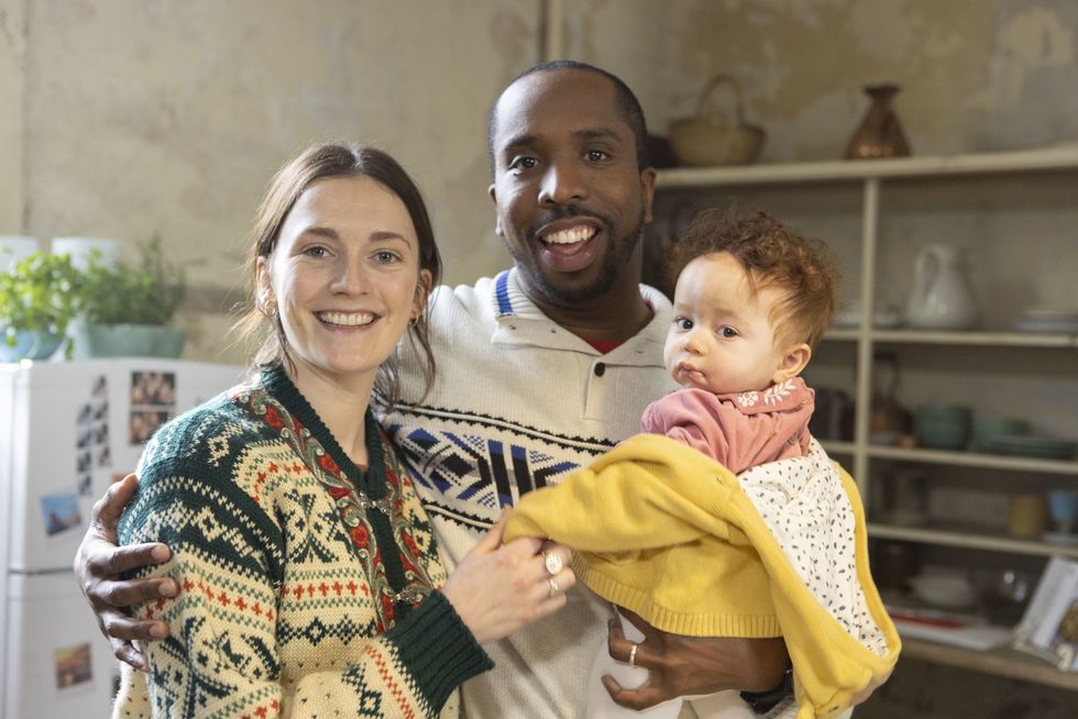 charlotte ritchie and kiell smith bynoe in ghosts christmas special 2023