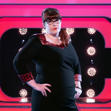 jenny ryan the vixen on the set of beat the chasers