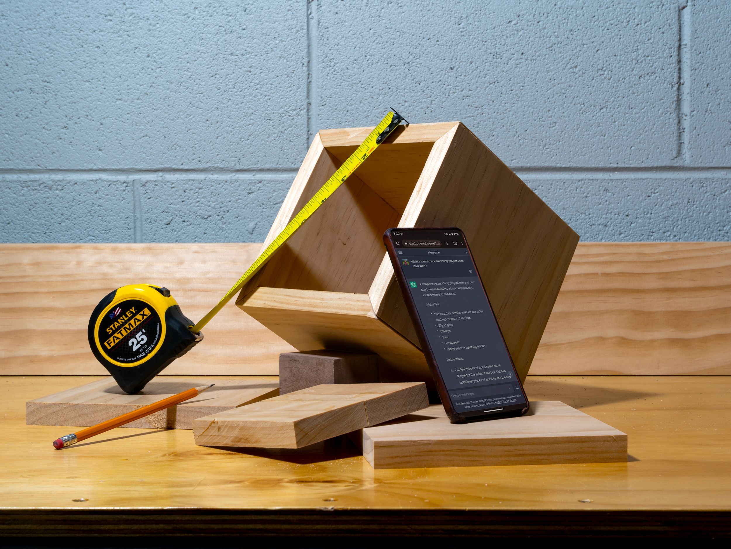 Learning Woodworking Through ChatGPT: A First-Person Experience