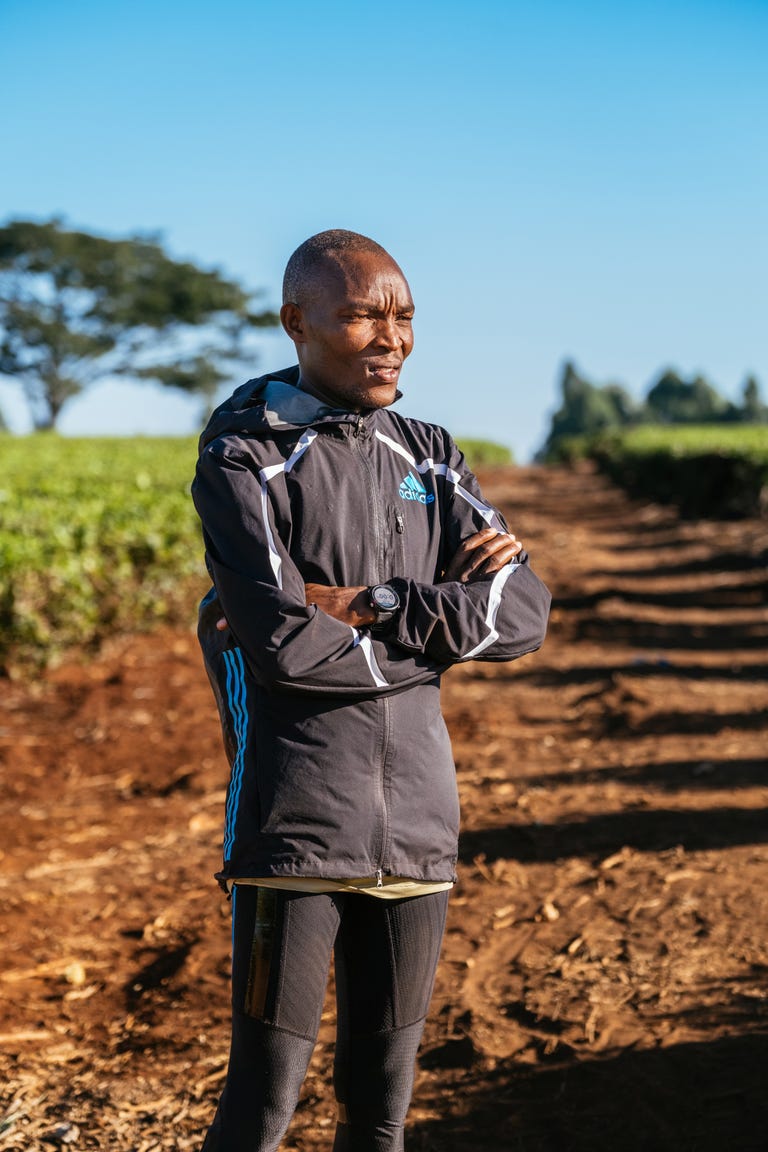 evans chebet after a morning run outside kapsabet kenya