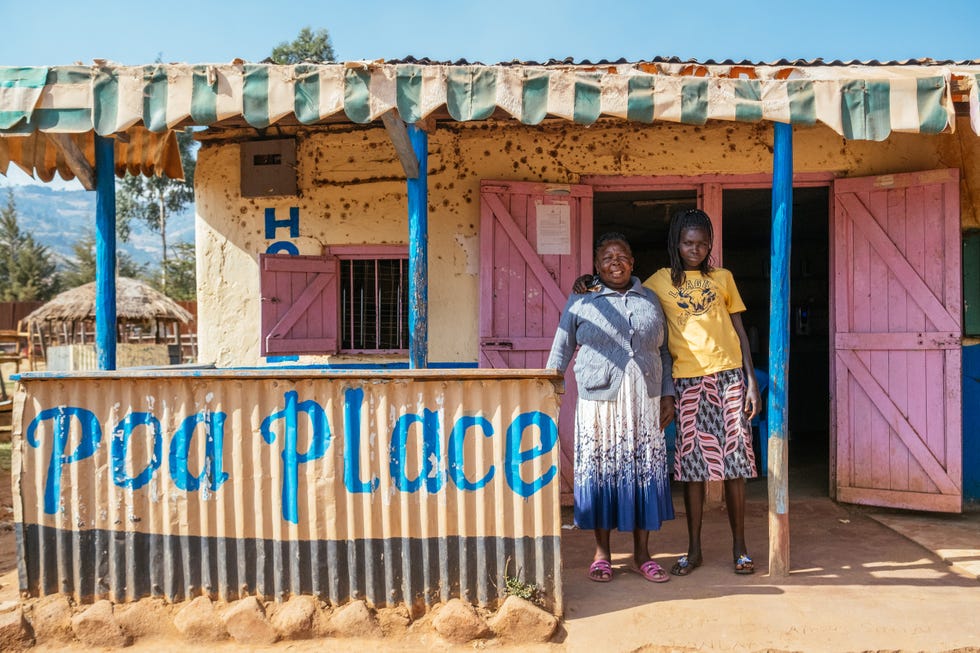 wanjiro chebet at her restaurant in kondabilet kenya