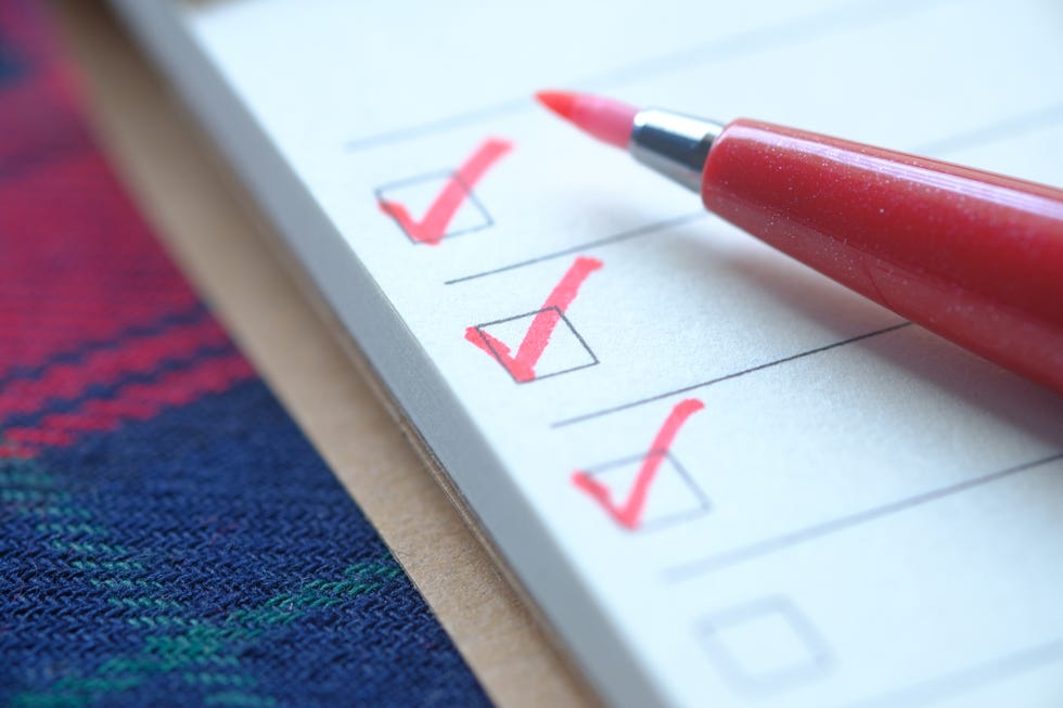 check mark on a check box on a paper,romania