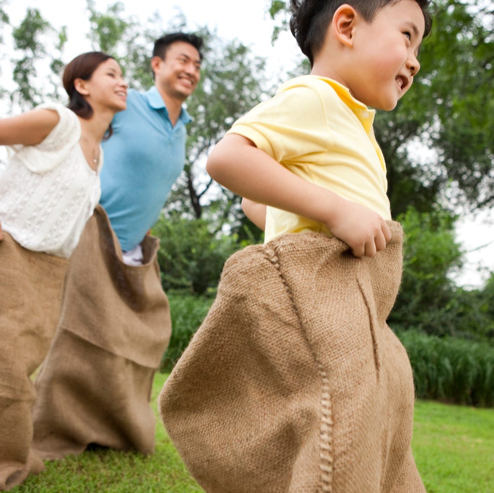 best easter activities sack race