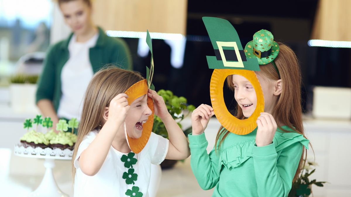 cheerful irish girl enjoying at home