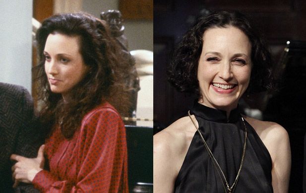 Where Are They Now: Cast of Cheers: In 1986, Bebe Neuwirth joined the cast of Cheers as Dr. Lilith Sternin-Crane, Frasier Crane's no-nonsense wife. A successful musical theater star, Neuwirth returned to Broadway in 2010, playing Morticia Adams opposite Nathan Lane in The Addams Family. (Left) Photo by: NBCU Photo Bank. (Right) Photo by John Lamparski/WireImage.