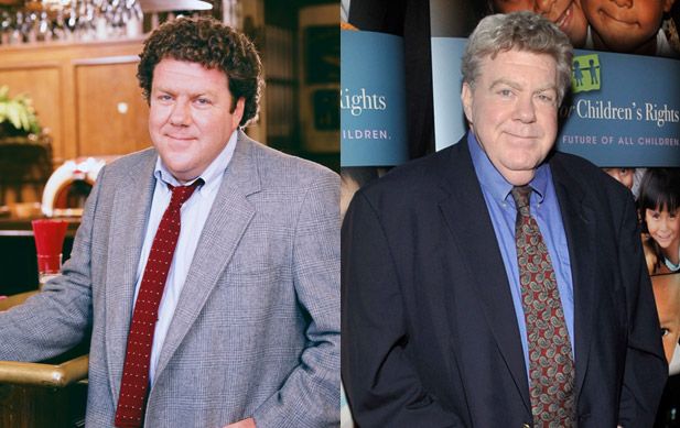 Where Are They Now: Cast of Cheers: An alumni of The Second City improv troupe, George Wendt appeared in TV shows including Taxi and M*A*S*H before playing bar fly Norm Peterson on Cheers. Post-Cheers he had his own show The George Wendt Show, which had a short run, and appeared in several TV shows as well as onstage, starring as Edna Turnblad in productions of Hairspray and as Santa in Broadway's Elf the Musical. (Left) Photo by NBC/NBCU Photo Bank via Getty Images. (Right) Photo by John M. Heller/Getty Images.