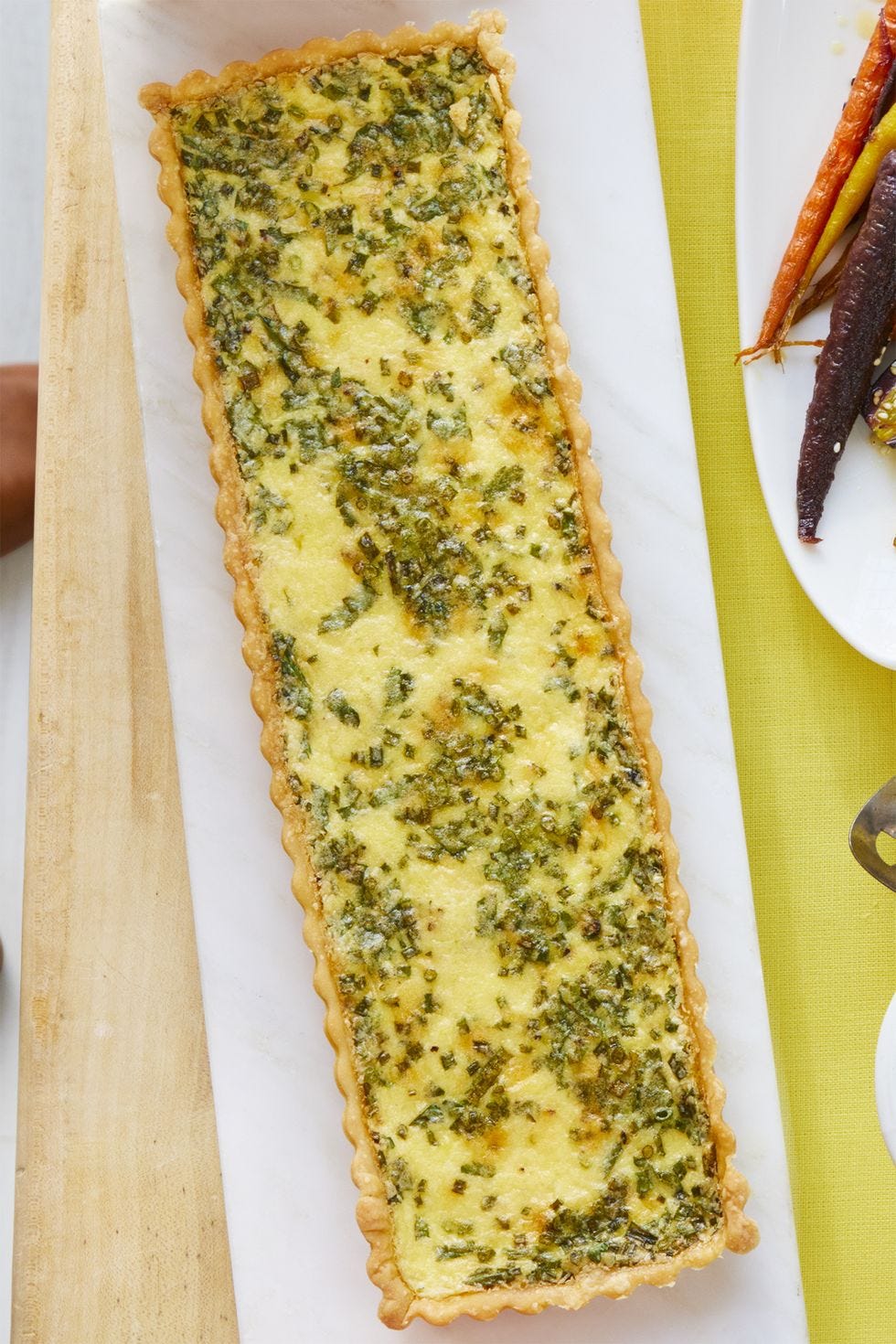 cheese and herb quiche