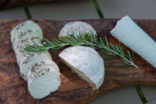 cheese for the picnic in the garden at la bastide de