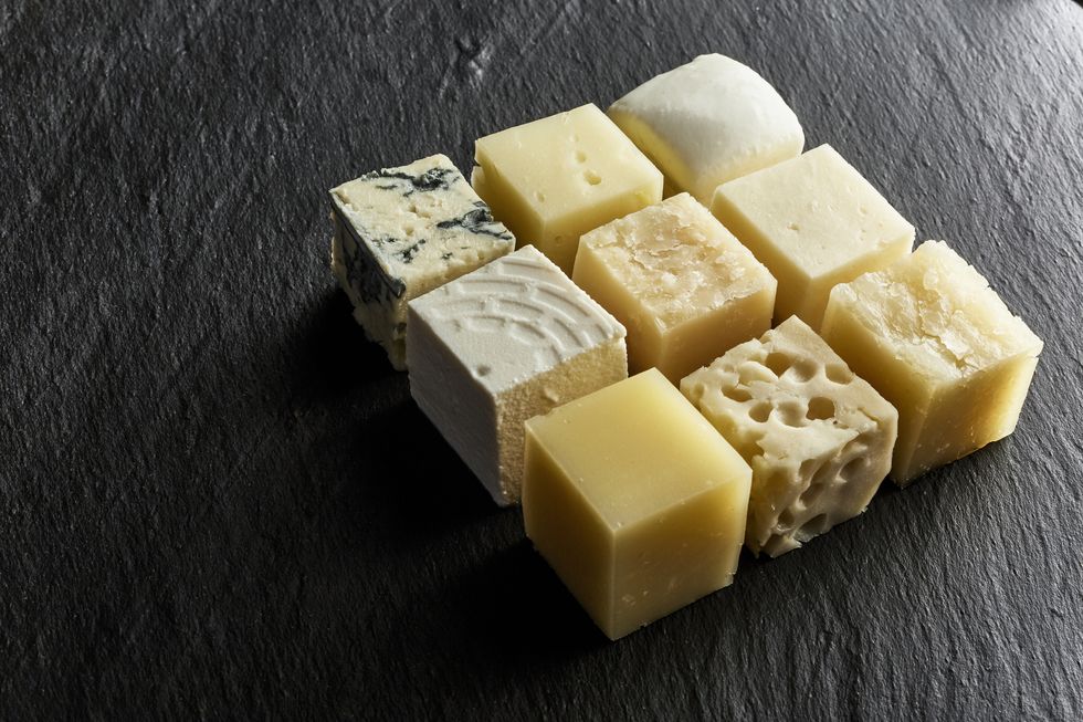 cheese in cubes