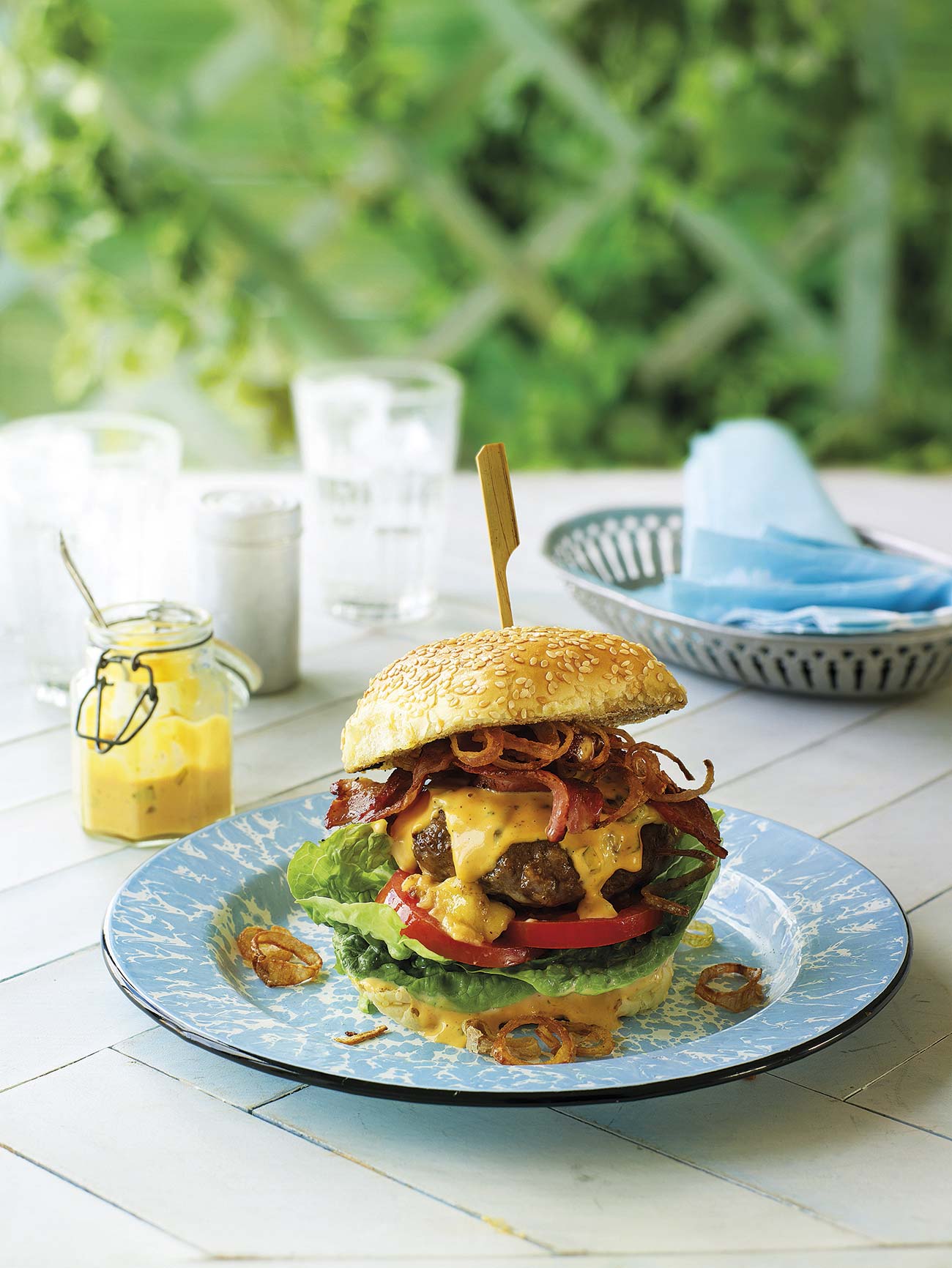 cheeseburger casera hamburguesa con queso