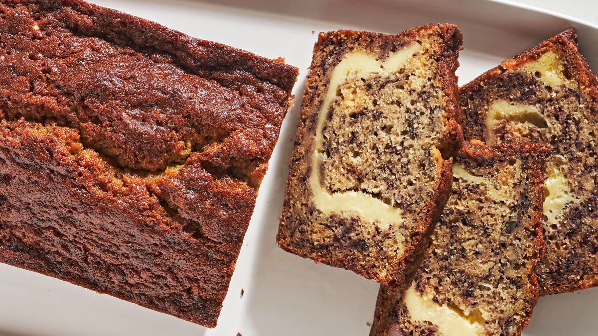 preview for Cheesecake-Stuffed Banana Bread Is The Most Decadent Breakfast