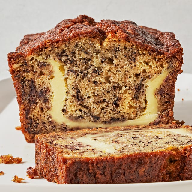 Cheesecake-Stuffed Banana Bread cheesecake stuffed banana bread