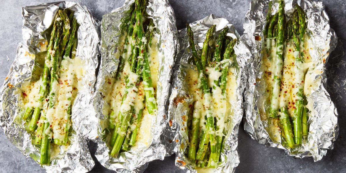 preview for Cheesy Asparagus Foil Packs Will Be Your New Favorite Side