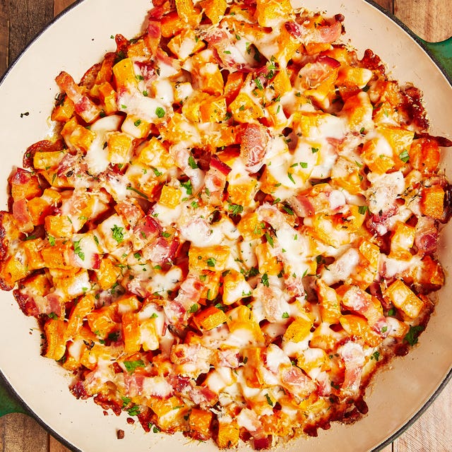 cheesy bacon butternut squash