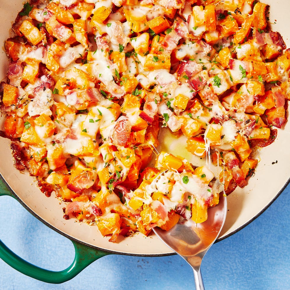 cheesy bacon butternut squash