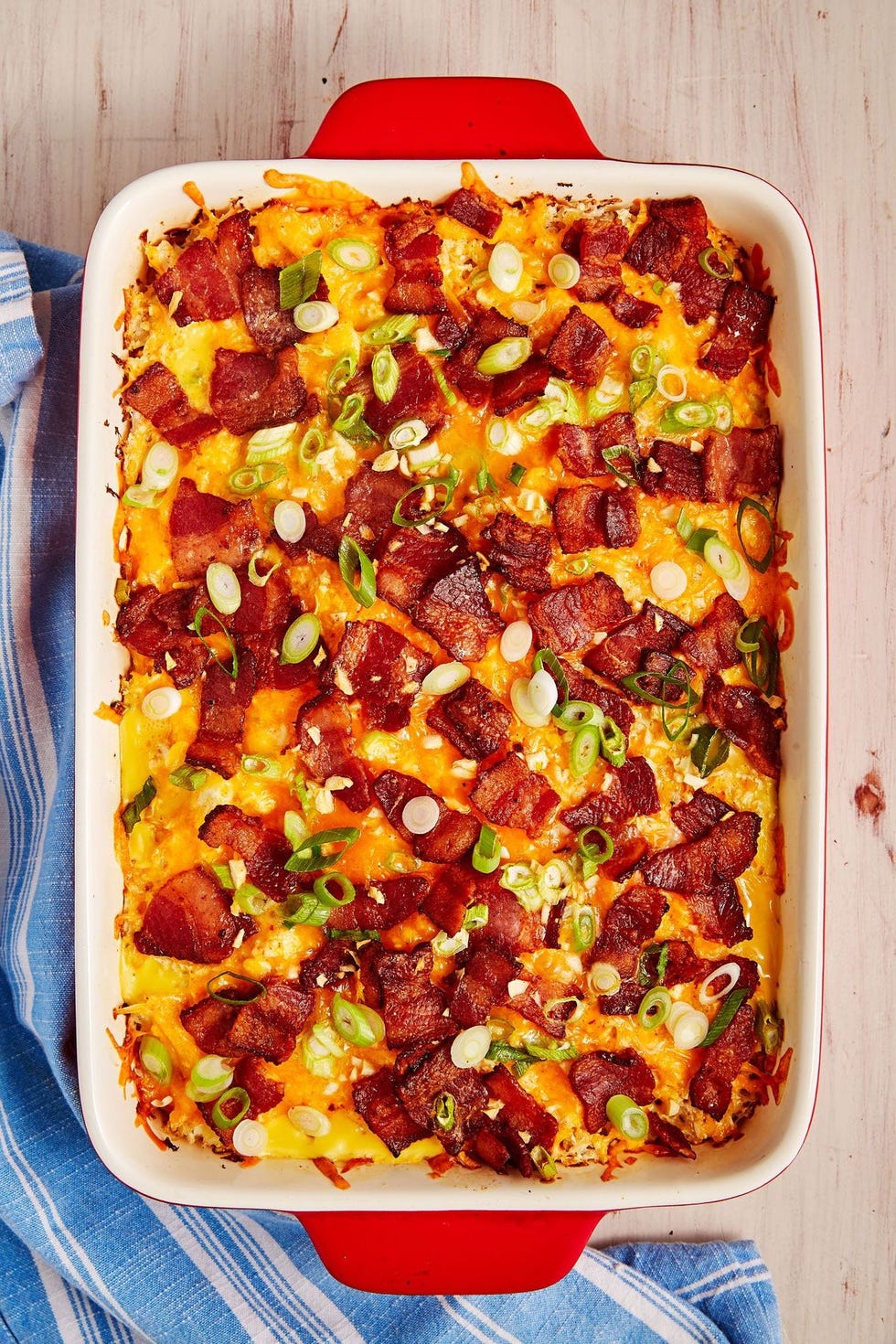 loaded cauliflower breakfast bake