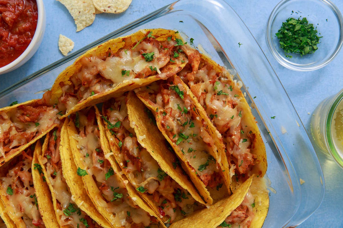 preview for Cheesy Baked Tacos Is The Coolest Way To Serve Tacos To A Crowd!