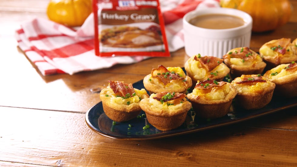 baked cheesy mashed potato bites