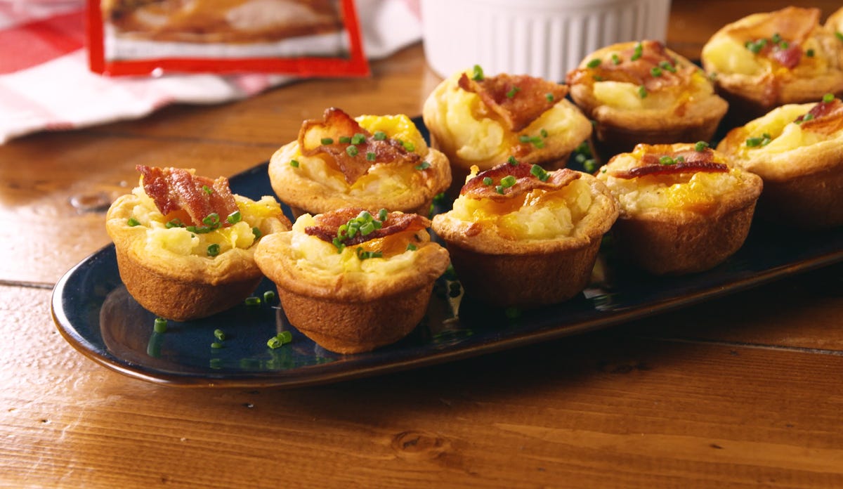 Video player poster image preview for These Cheesy Mashed Potato Bites Are DANGEROUSLY Good