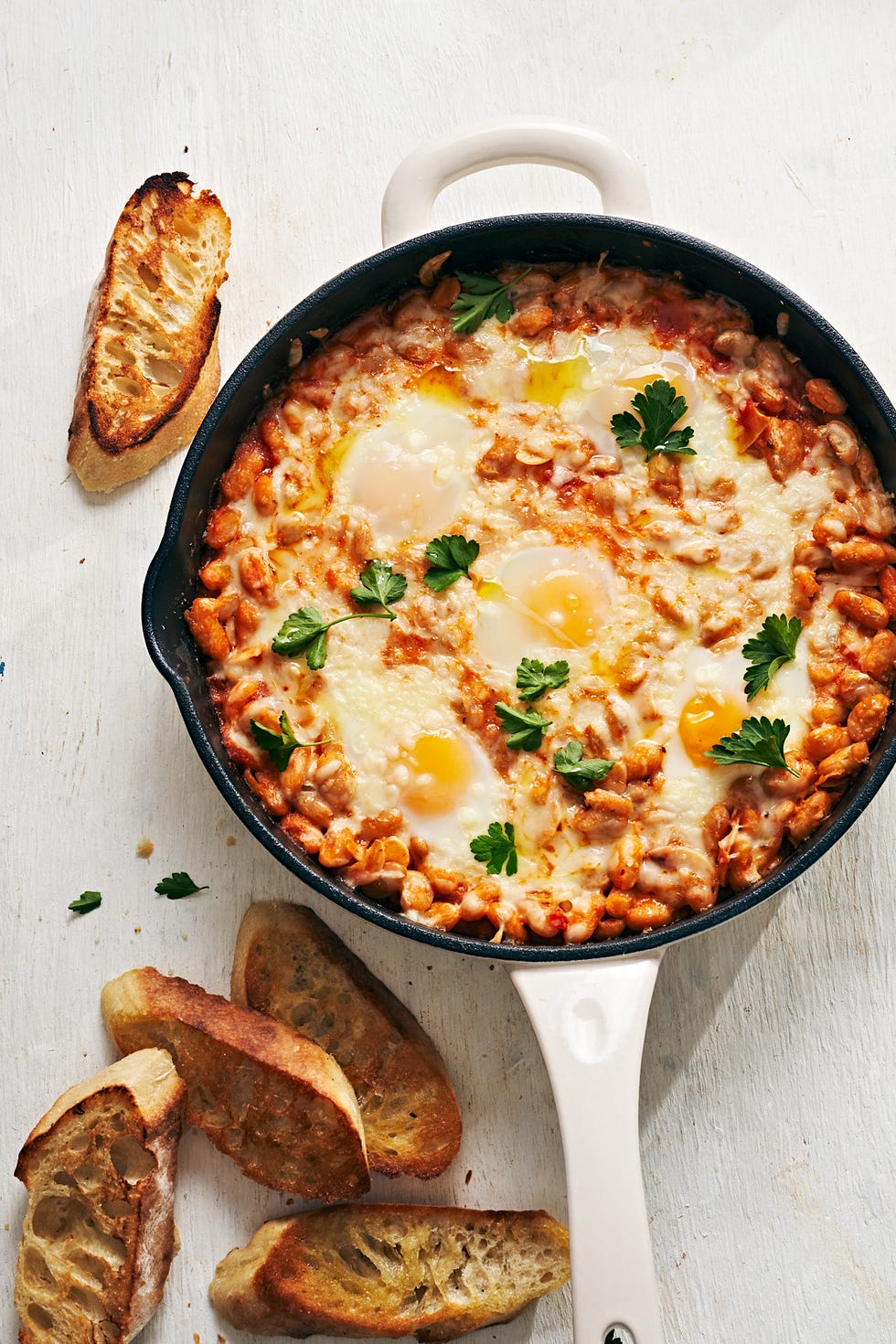 cheesy white bean skillet