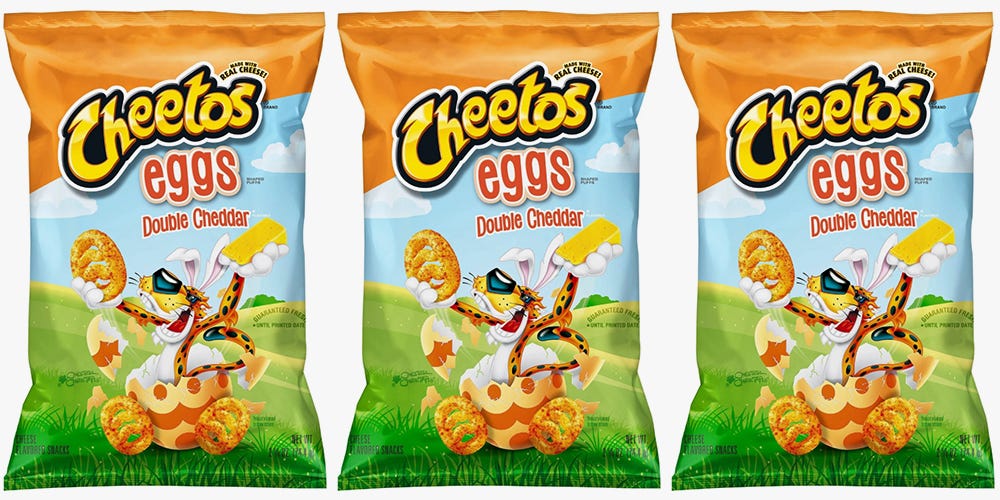 Cheetos Double Cheddar Cheese Flavored Egg Shaped Puffs, 7 oz