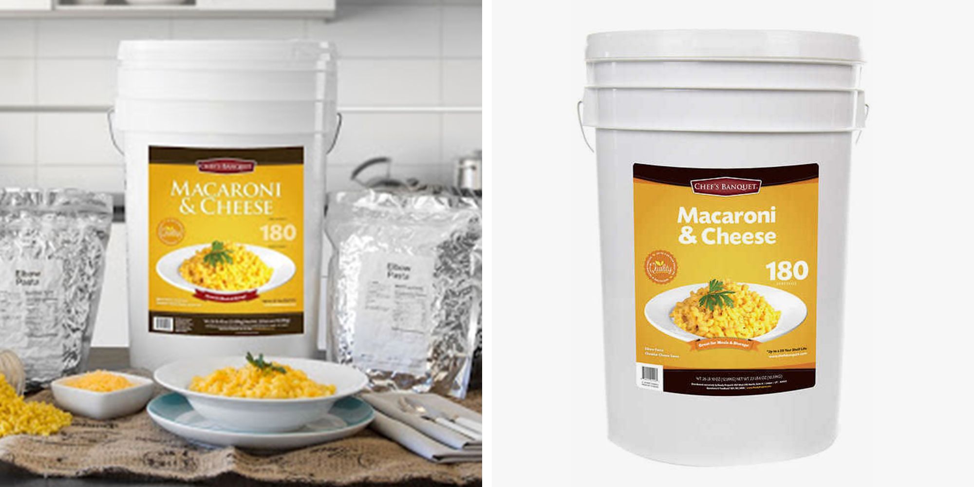 Amazon Is Selling a 27-Pound Bucket of Macaroni and Cheese, Which