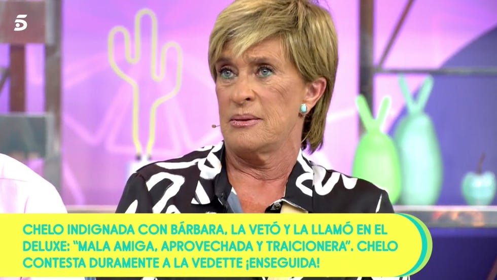 Chelo García Cortés responde a bárbara rey en sálvame