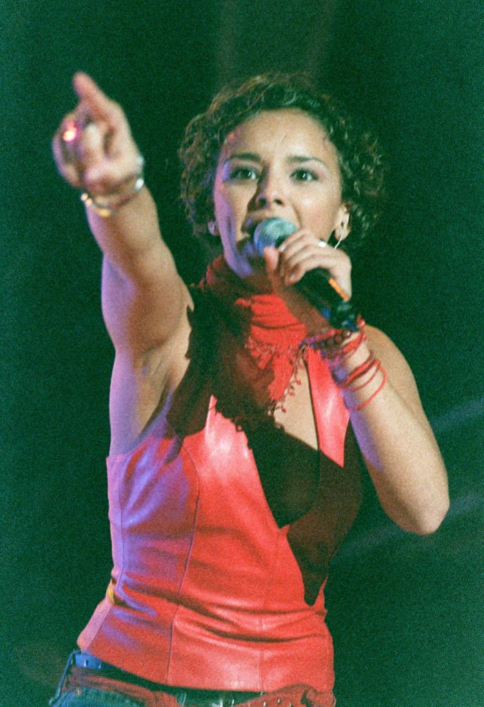 chenea in concert in mostoles chenoa during her performance in the square of bulls of mostoles photo by fernando caminocovergetty images