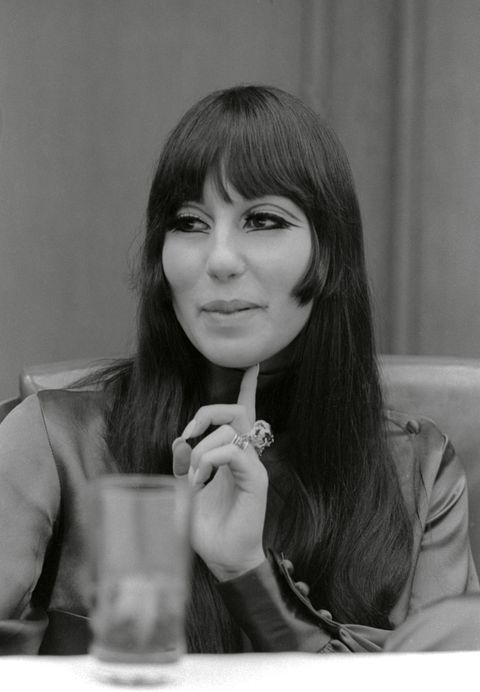 cher at a press conference for the movie good times