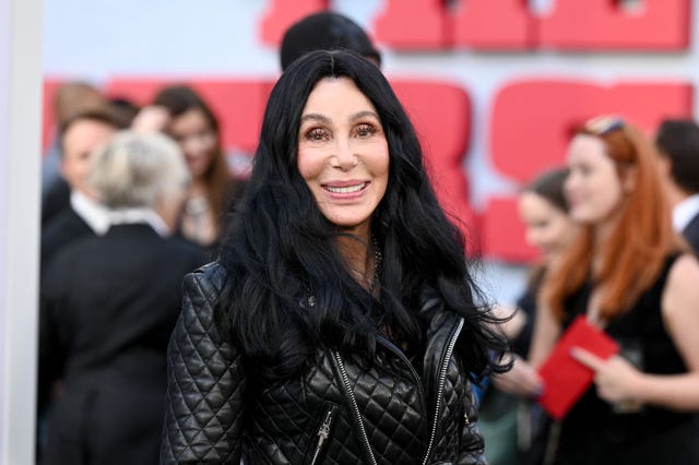 Cher goes full throttle in all-leather red carpet look