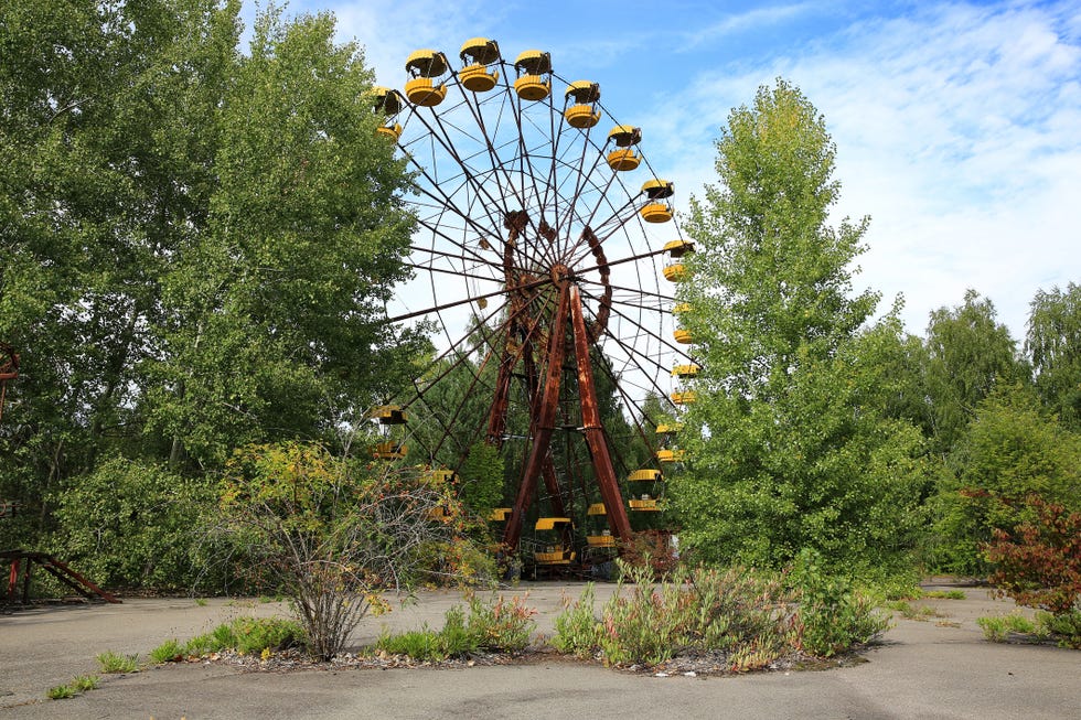 Ciudad fantasma de Pripyat cerca de Chernóbil