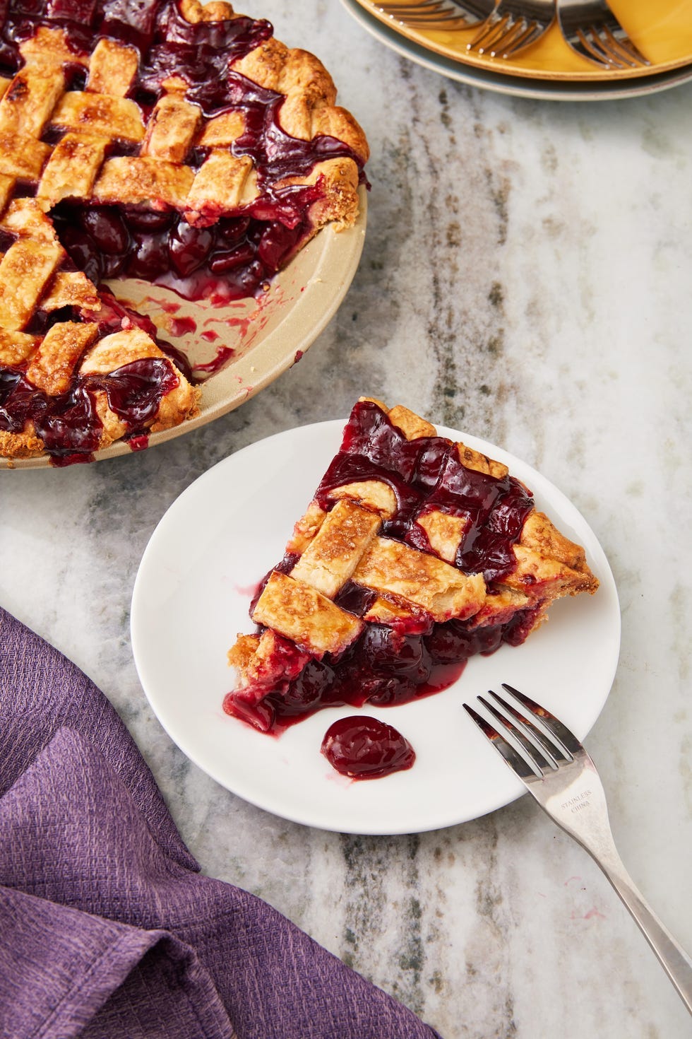 homemade cherry pie